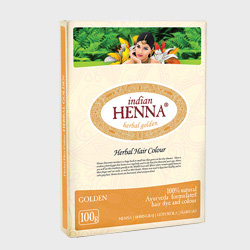 Золотистая краска для волос на основе индийской хны | INDIAN HENNA GOLDEN