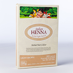 Светло-коричневая краска для волос на основе индийской хны | INDIAN HENNA LIGHT BROWN